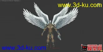 翅膀男人神话模型的图片