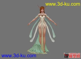 魔幻角色艾尔芙 模型贴图下载的图片