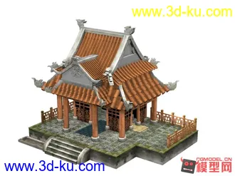 3D打印模型临摹的 古建筑,觉得可以的 顶个的图片