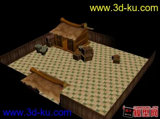 3D打印模型Q版小院子一个的图片