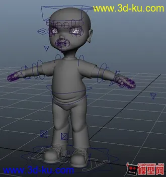 3D打印模型小孩，的图片