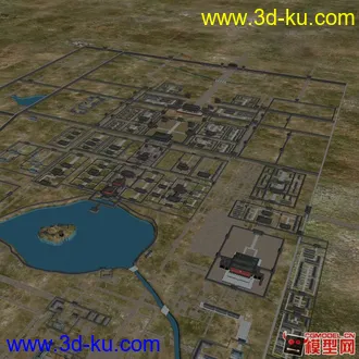 刚的到的一个大明宫 模型场景！！！的图片