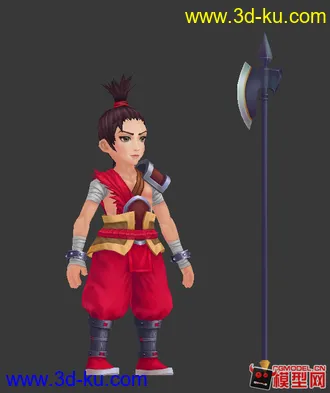 3D打印模型长斧骑兵的图片