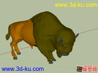 3D打印模型野牛的图片