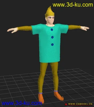 3D打印模型人物+骨骼+动画的图片