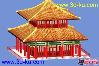 3D打印模型一个鼓楼建筑啊，喜欢来的拿走啊 ~~~~的图片