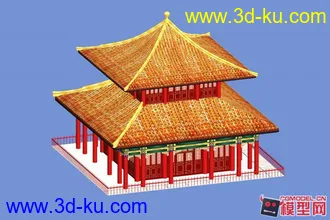 3D打印模型一个鼓楼建筑啊，喜欢来的拿走啊 ~~~~的图片