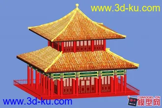 3D打印模型一个鼓楼建筑啊，喜欢来的拿走啊 ~~~~的图片