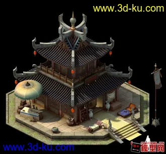 3D打印模型一个3转2游戏饰品店。需要的下载~的图片