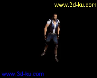 3D打印模型男性角色带骨骼和动画的图片
