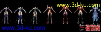 3D打印模型诛仙2 合欢派女1-100级装备的图片