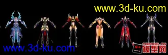 3D打印模型诛仙2 合欢派女1-100级装备的图片