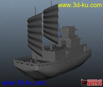 3D打印模型楼船一艘的图片