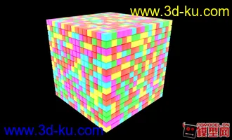 3D打印模型多彩方块的图片
