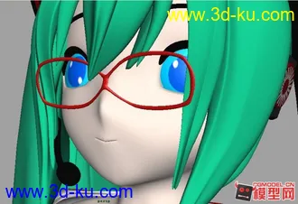 初音模型，新手制作的图片