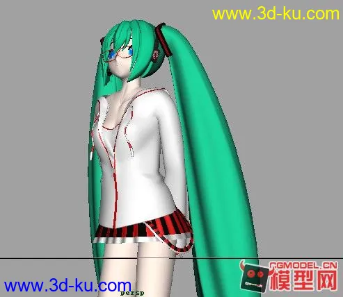 初音模型，新手制作的图片2