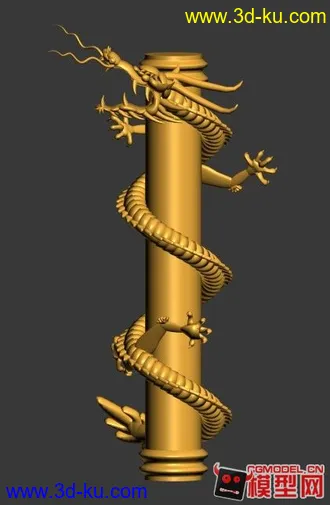 3D打印模型龙柱的图片