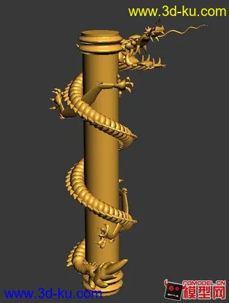 3D打印模型龙柱的图片