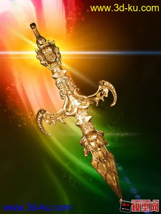 3D打印模型大帝兵-降魔杵的图片