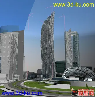 3D打印模型未来城市的图片