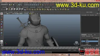 3D打印模型第一次做的一个比较完整的战士成品哦的图片