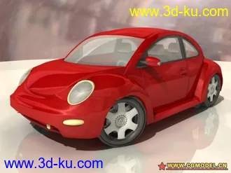 3D打印模型红色甲壳虫的图片