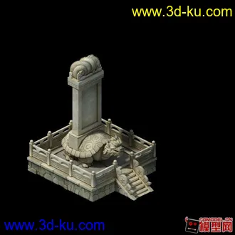 3D打印模型功德碑的图片