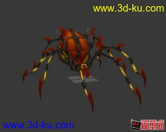 3D打印模型一个蜘蛛BOSS的图片
