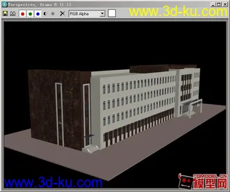 3D打印模型办公楼一个。的图片