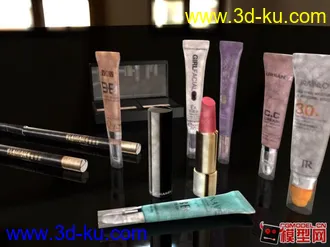 化妝品一套模型的图片
