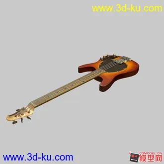 寫實風格電貝司模型的图片