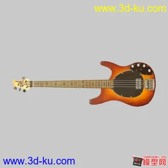 寫實風格電貝司模型的图片