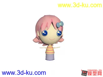 3D打印模型短头发娃娃的图片