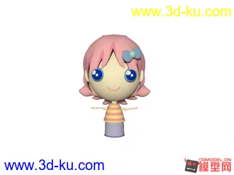 3D打印模型短头发娃娃的图片