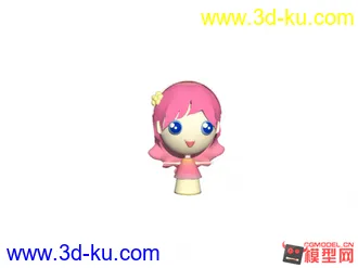 3D打印模型中长发娃娃的图片