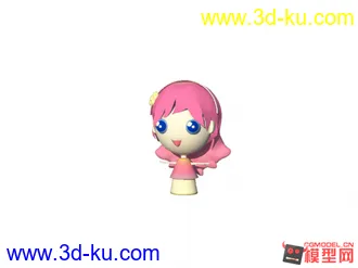 3D打印模型中长发娃娃的图片