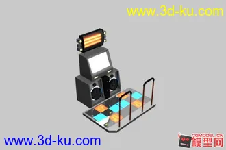 3D打印模型街頭遊戲機_跳舞機的图片