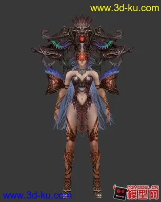 3D打印模型女娲娘娘~~忘记从哪儿弄的了，分享一下赚点儿积分的图片