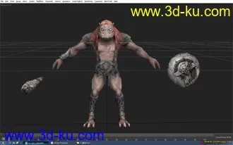 3D打印模型ORC的怪物请大家多多支持!的图片