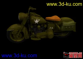 3D打印模型军用摩托车的图片