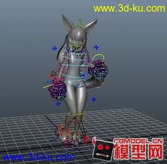 3D打印模型带绑定小女孩  MAYA的图片