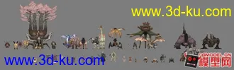 3D打印模型有怪物有人物的图片
