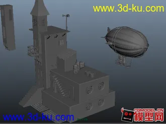 3D打印模型小场景  练习用的图片