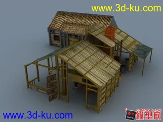 3D打印模型建筑  铁匠铺的图片