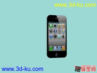 3D iPhone4模型 有贴图的图片