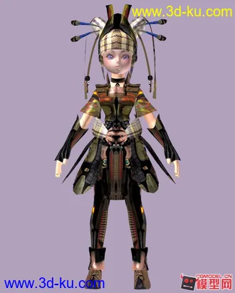 3D打印模型科幻人物MM的图片