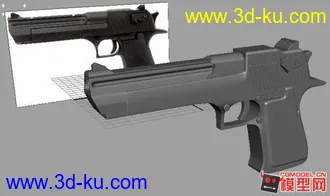 3D打印模型沙漠之鹰的图片