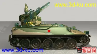 3D打印模型自行高炮(精模）的图片