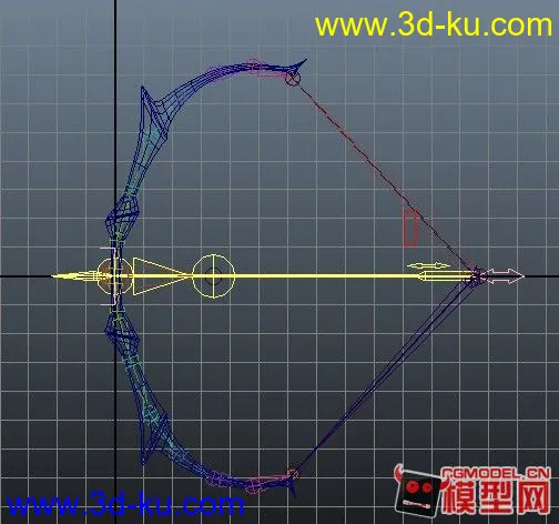 无聊绑定的一张弓，符合影视项目要求，可惜是游戏模型的图片1