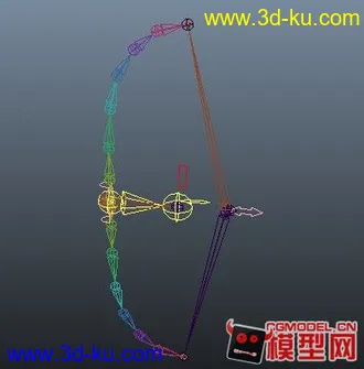 无聊绑定的一张弓，符合影视项目要求，可惜是游戏模型的图片